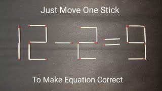 24 Mathstick puzzle To Increase your mind powerMaths puzzle To Increase your IQ level puzzlegame [upl. by Lugar]