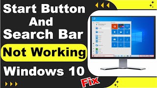 How to Fix Start Menu Search Bar not Working in Windows 10 [upl. by Janine]