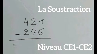 Maths CE1CE2 La soustraction  mathématiques faciles [upl. by Ryle]