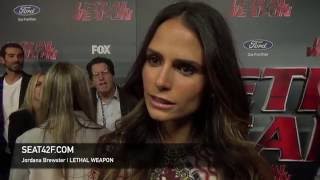 Jordana Brewster LETHAL WEAPON Red Carpet Interview [upl. by Arsi357]