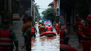 Malaga Flood Alert Thousands Evacuated [upl. by Yxel]