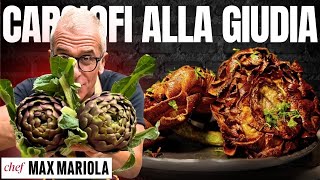 IL PIATTO CHE FA IMPAZZIRE MILANO Carciofi Alla Giudia dal Ristorante di Chef Max Mariola [upl. by Yenetruoc816]