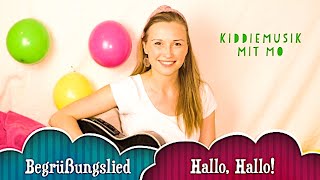 Hallo Hallo  Begrüßungslied  Kiddiemusik mit Mo [upl. by Akkire]