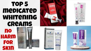 top 5 medicated whitening creamsskin lightning creamhow to fair skinbest night creamsnightcream [upl. by Fauman]