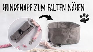 Faltbaren Hundenapf nähen  mit RINTI Gewinnspiel [upl. by Ikcim745]