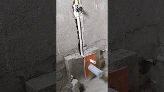 Jaquar metro pole Flush valve pipe line shorts plumbingworkteluguchannel [upl. by Ilanos920]