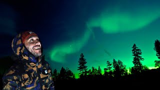 Indian Experiencing Northern Light in Finland 😍 [upl. by Arema]