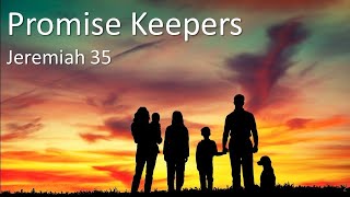 Rosemont Baptist Church sermon Promise Keepers Jeremiah 35 [upl. by Runkel]