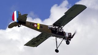 Fieseler Fi 156 Storch Shortfield Takeoff amp Shortfield Landing  Airshow Display Flight  AFW2014 [upl. by Auqinet]