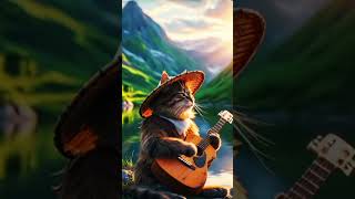 Cute baby cat gitara muzik sol motion trendingshorts cutebaby cat cutebaby videoviral cute [upl. by Estey]