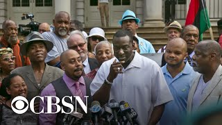 Exonerated Central Park 5 member reacts to Trump indictment [upl. by Yllier]