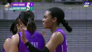 Ogunsanya De Leon quick hits vs Galeries Tower  2023 PVL AllFilipino Conference [upl. by Ediva]