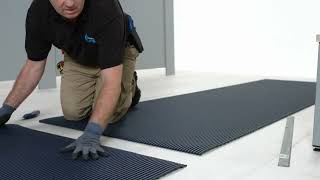 How to Install Plastex Matting for Barefoot amp Wet Areas  Heronrib [upl. by Narag]