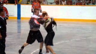 SN Rebels vs Wallaceburg July 22 2012 Fight [upl. by Alys694]