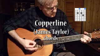 Copperline James Taylor  cover with chords [upl. by Essy540]