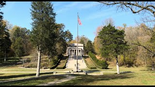 Tesla Full Self DrivingAbraham Lincolns birthplace national monument and childhood home4K HD [upl. by Nauqan]