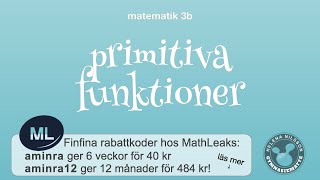 3b 331 primitiva funktioner [upl. by Acinnod]