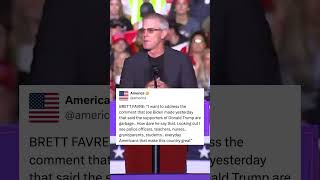 Football Great Brett Favre Address Joe Bidens Garbage Comments [upl. by Jochebed196]