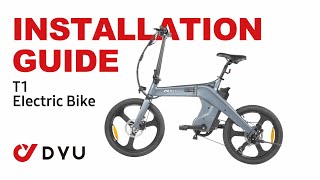 DYU T1 electric bike assembly guide [upl. by Grigson]