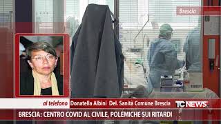 Brescia centro Covid al Civile polemiche sui ritardi [upl. by Hulton]