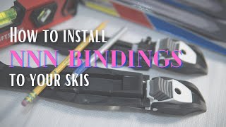 Binding Installation Cross Country Ski [upl. by Normie]