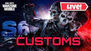 🔴LIVE🔴 WARZONE CUSTOMS SEASON 6 [upl. by Tenay316]