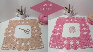 Canesú cuadrado en crochet paso a paso [upl. by Syramad]