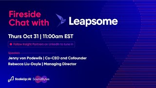 Fireside Chat with Leapsome CoCEO and Cofounder Jenny Podewils and MD Rebecca Liu Doyle [upl. by Nesyt]