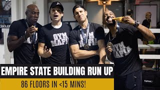 Empire State Building Run Up IG Live with Gym Mafia and On Running Crew [upl. by Hcirdla]