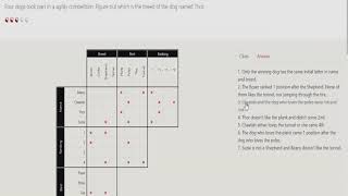 Agility Competition  Logic Grid Puzzle  Walkthrough [upl. by Eloci]