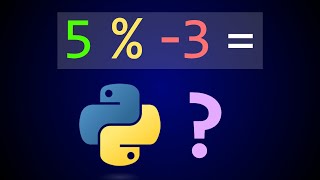 How does the mod operator handle negative numbers in Python [upl. by Htenywg]