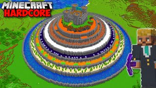 I Built The WORLDS SAFEST BASE in Minecraft Hardcore 101 [upl. by Rellim]