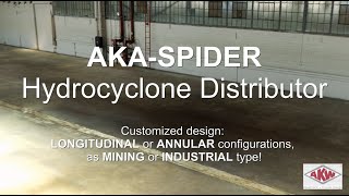 AKW Equipment  Process Design  Hydrocyclone Distributors AKASPIDER [upl. by Ayana]