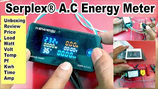 AC energy meter  best digital meter  multifunction meter  energy meter connection [upl. by Etnuhs]