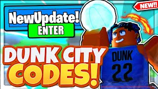 ALL NEW SECRET DUNK CITY UPDATE CODES In Roblox Dunking Simulator [upl. by Harberd]