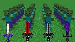 Which sword is faster  Minecraft compilation [upl. by Eenej115]