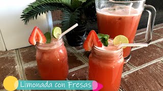 Limonada con Fresa Super Refrescante y Deliciosa [upl. by Amre]