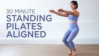 A 30minute Standing Pilates Workout For Beginners That Focuses On Leg Alignment [upl. by Sato43]