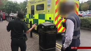 An ambulance on call gets a parking ticket UK  BBC News  26th July 2018 [upl. by Pascale]