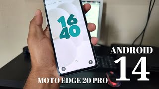 Android 14 Motorola Edge 20 pro [upl. by Aibonez]