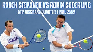 RADEK STEPANEK VS ROBIN SODERLING  2009 ATP BRISBANE FINAL [upl. by Capps521]