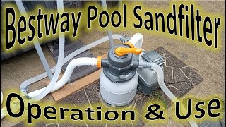 Bestway Pool Sand Filter Operation Back Flush DIY [upl. by Magee]