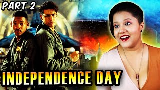 Part 2 First Time Watching INDEPENDENCE DAY 1996  MOVIE REACTION Review x Commentary [upl. by Brunell]