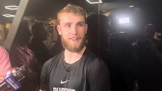 Braden Smith talks freshmen expectations and his beard after first Purdue practice [upl. by Zobias]