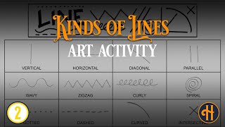 21A Kinds Of Lines Art Activity [upl. by Yeldar478]