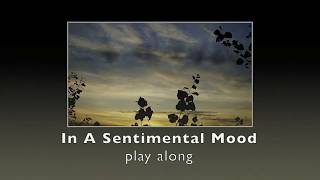 In A Sentimental Mood  Backing  music sheet [upl. by Donal]