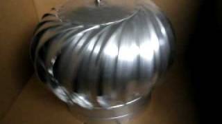 Spinning Wind Driven Turbine Vent made with Heavy Metal from Luxury Metals [upl. by Niple]