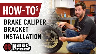 Motorcycle Brake Caliper Bracket Installation Tutorial [upl. by Murry41]