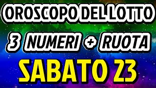 OROSCOPO del LOTTO  NUMERI e RUOTA delle FORTUNA  TUTTI I SEGNI  SABATO 23 Marzo 2024 [upl. by Ydaf634]