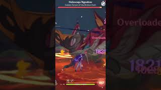 Genshin Impact  Boss Challenge  Holawaqa Ngoubou Lv 103 In 15s  Raiden Shogun amp Chevreuse [upl. by Mixie]